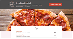 Desktop Screenshot of bravopizzaseafood.com
